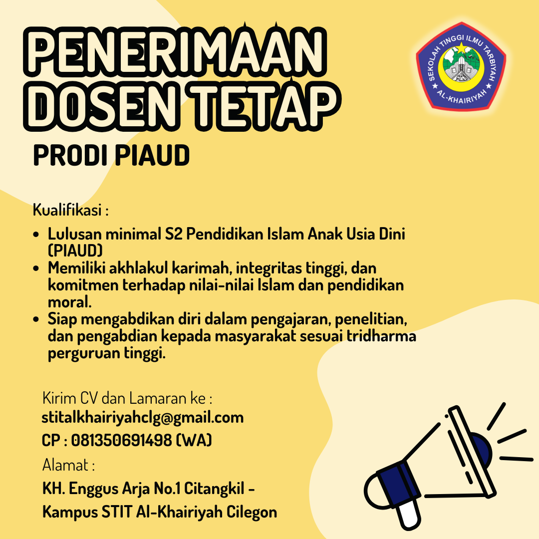 OPEN RECRUITMEN DOSEN TETAP PIAUD