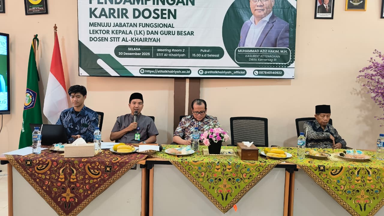 Perkuat Kualitas Akademik, STIT Al-Khairiyah Gelar Pendampingan Karir Dosen Menuju Lektor Kepala dan Guru Besar